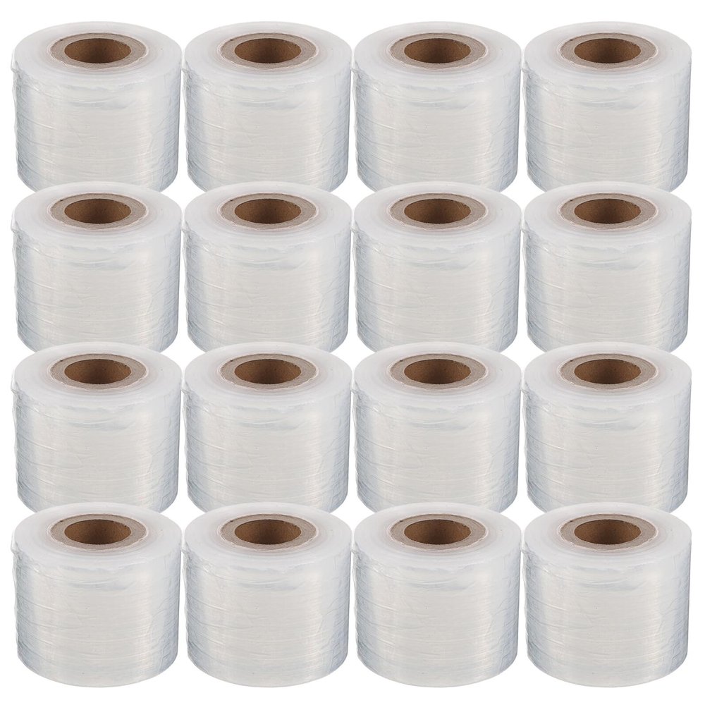 OFFIGAM 16 Rolls Mini Stretch Film Wrap 5cm Width Food-grade Cling Plastic Wrap for Takeout and Kitchen Use, Food Wrapping Film for Fresh-keeping and Secure Packaging