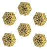 NULYLU Hexagonal Hollow Wedding Candy Boxes 6pcs Set, European Style Small Plastic Candy Boxes with Lid for Party Favors and Wedding Decorations view 1