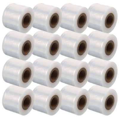 Balacoo 16 Rolls Food Grade Cling Film 5cm Wide Mini Stretch Wrap Roll for Takeout Food Fresh Keeping and Packaging for Restaurants and Household Use