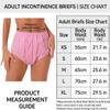 3 Pack TPU Waterproof Adult Diapers, Reusable Leakproof Diaper Covers, Washable Protective Briefs for Elderly Care (Beige,XL) view 4