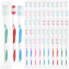 Tioncy 300 Pack Toothbrushes Bulk Individually Wrapped Pack with Covers Colorful Tooth Brushes Medium Disposable Soft Bristles Adult Manual Toothbrush for Travel Hotel Packages Relief Donations view 1