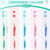Tioncy 300 Pack Toothbrushes Bulk Individually Wrapped Pack with Covers Colorful Tooth Brushes Medium Disposable Soft Bristles Adult Manual Toothbrush for Travel Hotel Packages Relief Donations view 2