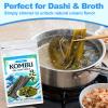 4 oz Dried Kombu Seaweed Strips Sun-Dried Kelp for Dashi Stock, Miso Soup & Broth, Umami-Rich Sea Vegetable for Ramen, Rice & Japanese Dishes, No Additives view 3