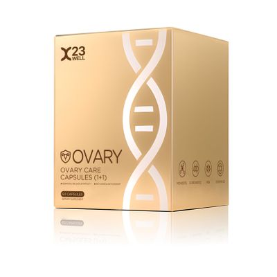 23WELL Women's Ovarian Support Capsules - Myo Inositol 40:1, CoQ10, PQQ & Vitamins D&E - Hormonal Balance, Menstrual Cycle Support - 60 Capsules