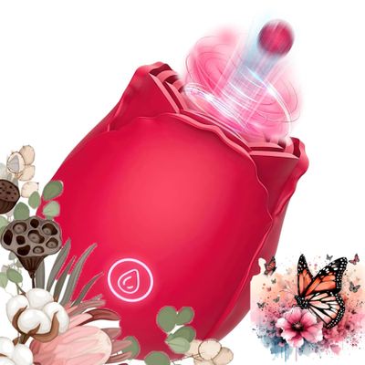 2026 New for Women Silent Vibratoar Toys, Soft Clitioral Sucker Tool, Clitotial Vibratoar Toys for Women,Clitioral Sucker Suction Toy-Handheld Electric Yellow Massager A7844 (RED)