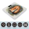 A Sleeping Fox Scale for Body Weight Safe Rounded Corners Tempered Glass Digital Bathroom Scale LED Display 400lb Capacity Weight Scales with High Precision Sensors view 3