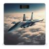 Aircraft Fighter Jets Scale for Body Weight Safe Rounded Corners Tempered Glass Digital Bathroom Scale LED Display 400lb Capacity Weight Scales with High Precision Sensors view 1