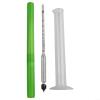 Hydrometer 0-100% Proof Tester with 100ml Measuring Cup, Glass Meter for Home Distilling and Liquor Brewing view 1