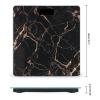 Black Gold Marble Scale for Body Weight Safe Rounded Corners Tempered Glass Digital Bathroom Scale LED Display 400lb Capacity Weight Scales with High Precision Sensors view 2