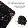 Black Gold Marble Scale for Body Weight Safe Rounded Corners Tempered Glass Digital Bathroom Scale LED Display 400lb Capacity Weight Scales with High Precision Sensors view 4