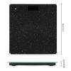 Black Glitter Scale for Body Weight Safe Rounded Corners Tempered Glass Digital Bathroom Scale LED Display 400lb Capacity Weight Scales with High Precision Sensors view 2