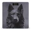 Black German Shepherd Scale for Body Weight Safe Rounded Corners Tempered Glass Digital Bathroom Scale LED Display 400lb Capacity Weight Scales with High Precision Sensors view 1