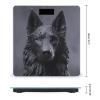 Black German Shepherd Scale for Body Weight Safe Rounded Corners Tempered Glass Digital Bathroom Scale LED Display 400lb Capacity Weight Scales with High Precision Sensors view 2