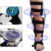 PLiLiEI 1pc Adjustable Hinged Post Op Knee Brace Immobilizer for Pain Relief & Support - for Thigh, Knee, Ankle & Foot(Left,Large) view 3