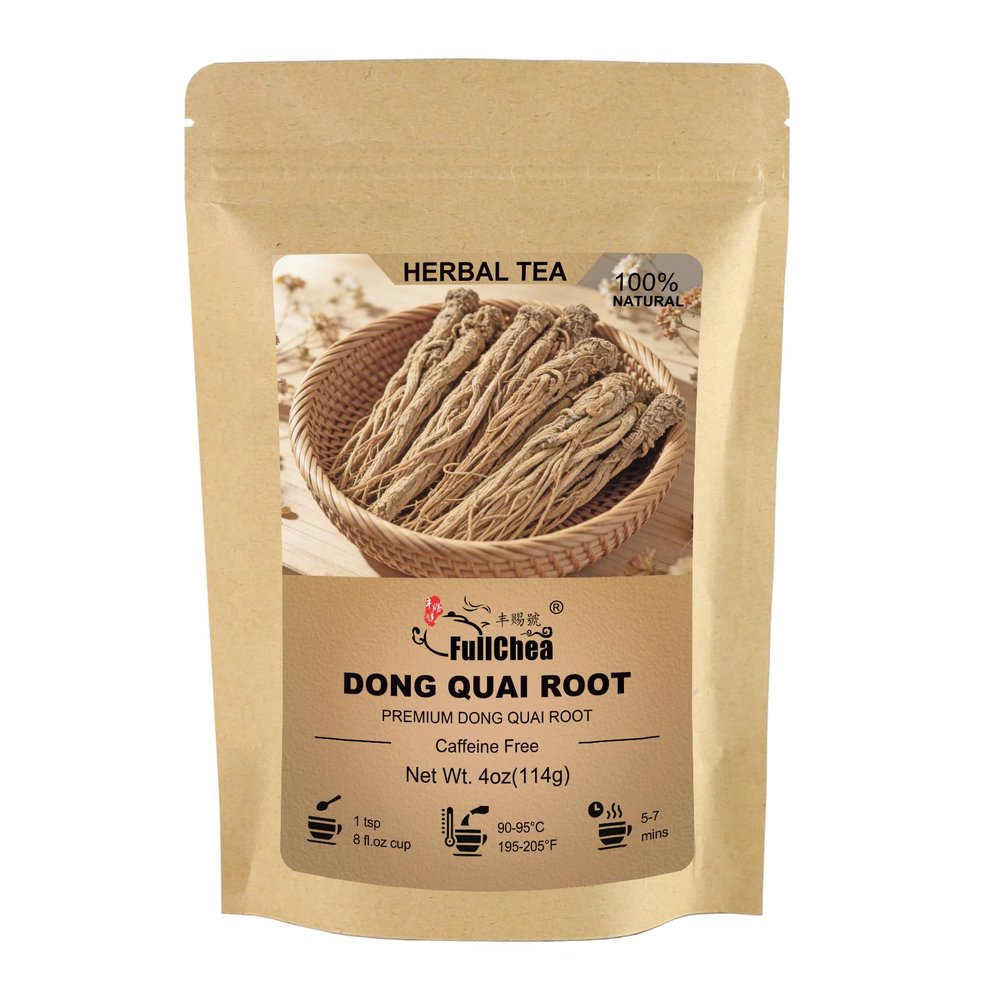 FullChea - Dried Dong Quai Root, 4oz/114g, Premium Sifted Angelica Sinensis
