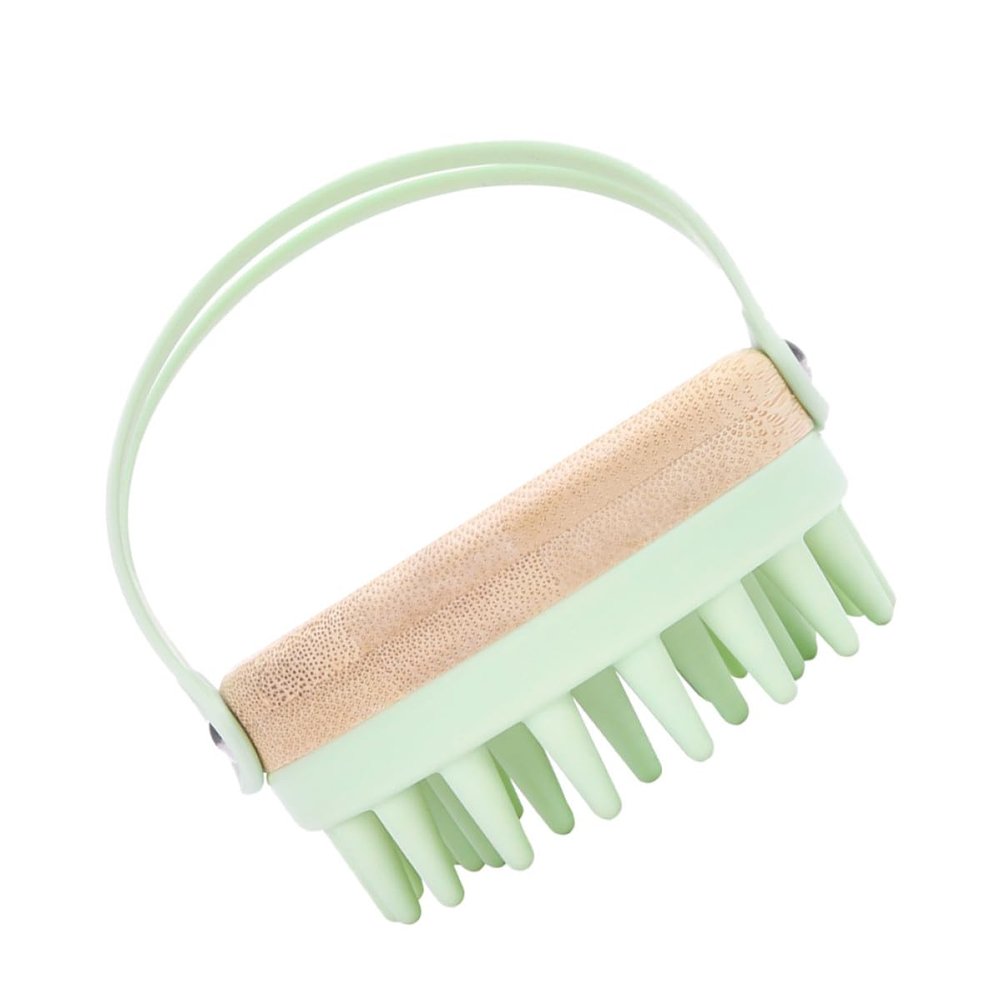 Silicone Scalp Shampoo Brush Hair Scalp Massager with Soft Bristles for Wet and Dry Hair and Dandruff Removal in Shower