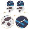 HOMOCONO 4pcs Compressed Pulp Cat Paw Dish Washing Sponges, Highly Absorbent Scrub Sponges for Multi-Purpose Cleaning and Household Use, Navy Blue with Hanging Rope view 3