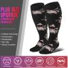 bropite 3/4 Pairs Plus Size Compression Socks for Women & Men 20-30 mmhg-Extra Wide Calf Support Socks for Medical,Running view 2