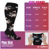 bropite 3/4 Pairs Plus Size Compression Socks for Women & Men 20-30 mmhg-Extra Wide Calf Support Socks for Medical,Running view 3