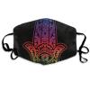 MZERSE Breathable Adjustable Balaclava Face Mask Illuminati Fatima Hamsa All Seeing Eye, Unisex Reusable Washable Soft Fabric Dustproof Mouth Cover Scarf for Outdoor Sports view 1