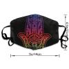 MZERSE Breathable Adjustable Balaclava Face Mask Illuminati Fatima Hamsa All Seeing Eye, Unisex Reusable Washable Soft Fabric Dustproof Mouth Cover Scarf for Outdoor Sports view 3