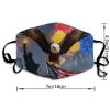 MZERSE Adult Breathable Balaclava Mouth Scarf Statue of Liberty America Flag Eagle, Adjustable Ear Loops Reusable Washable Cloth Face Mask for Cycling Hiking and Picnic view 3