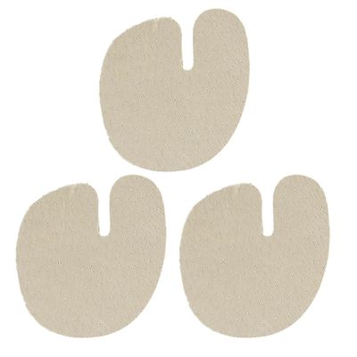 DRESSOOS 3 Pairs Leather Forefoot Pads for Thong Sandals, Nonskid Ball of Foot Cushions Toe Protector Inserts, Self-Adhesive Metatarsal Pads for Womens Sandals and Flip-Flops