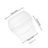 ABOOFAN Plastic Bucket with Handle and Lid Reusable 3L Storage Container view 2