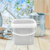 ABOOFAN Plastic Bucket with Handle and Lid Reusable 3L Storage Container view 4