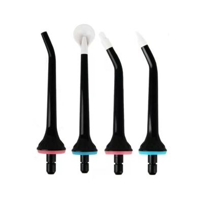 4Pcs Water Flosser Replacement TipsCompatible For MornwellF18/D52/F27/F09/F22/F23/F29/F32 Water Flosser Oral Irrigator,Nozzles(4black MIXED)