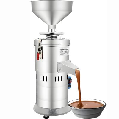 1100W Commercial Electric Peanut Butter Maker, 15Kg/H Stainless Steel Nut Grinder for Almond, Cashew, Walnut, and Seed - Heavy Duty Grinding Machine for Nut Butters and Coffee