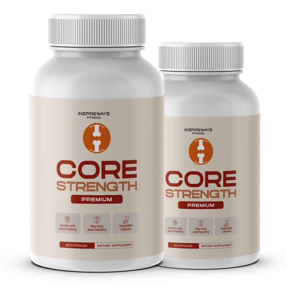 Core Strength Capsules, CoreStrength Premium Quality Supplement Joint Vitamins Support with Advanced Maximum Strength & Wellness Formula for Overall Health (120 Capsules)