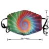 MZERSE Outdoor Sports Balaclava Face Mask Spiral Psychedelic Tie Dye Rainbow, Adjustable Ear Loops Reusable Breathable Washable Dustproof Cloth Mouth Scarf for Men Women view 3