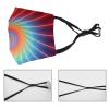 MZERSE Outdoor Sports Balaclava Face Mask Spiral Psychedelic Tie Dye Rainbow, Adjustable Ear Loops Reusable Breathable Washable Dustproof Cloth Mouth Scarf for Men Women view 4