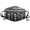 MZERSE Dustproof Windproof Balaclava Mouth Scarf Skull American Flag, Unisex Adjustable Ear Loops Reusable Washable Soft Fabric Face Mask for Cleaning Housework view 1