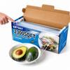 12" x 2300 SqFt Plastic Wrap with Slide Cutter, Commercial Size Cling Wrap for Kitchen, Extra-Long Roll with Built-in Roller, Heavy Duty Plastic Food Wrap for Home or Restaurant BPA Free view 1