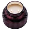 18oz Spicy Cinnamon Stick Scented 2-Wick Candle, Ribbed Mercury Glass Jar with Wooden Lid for Home view 3
