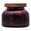 18oz Spicy Cinnamon Stick Scented 2-Wick Candle, Ribbed Mercury Glass Jar with Wooden Lid for Home view 4