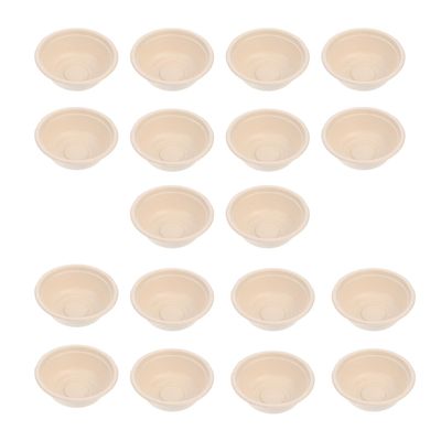 PATKAW 20pcs Disposable Paper Bowls 330ml Multi-function Portable Food Bowls Biodegradable Household Salad for Outdoor Bbq and Picnic Use