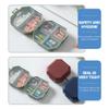 VICASKY Portable Pill Organizer 3pcs Mini Six-Compartment Wear-Resistant Medicine Case for Daily Use, Detachable Travel Pill Box Set for Supplements and Capsules view 3
