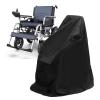 PGFDXDBNM Wheelchair Cover for EZ Lite Cruiser Deluxe Slim SX12, Watertight Heavy Duty Electric & Power Wheelchair Cover Outdoor Storage All Weather Rain Dirt Protection,Black view 2