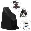 PGFDXDBNM Wheelchair Cover for EZ Lite Cruiser Deluxe Slim SX12, Watertight Heavy Duty Electric & Power Wheelchair Cover Outdoor Storage All Weather Rain Dirt Protection,Black view 4