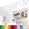 Qilery 500 Sheets Tissue Paper Acid Free Wrapping Gift Paper Crafts Bulk for Holiday, Birthday, Party Decor, Weddings, Baby Shower (24 x 36 Inch,Classic,White) view 1