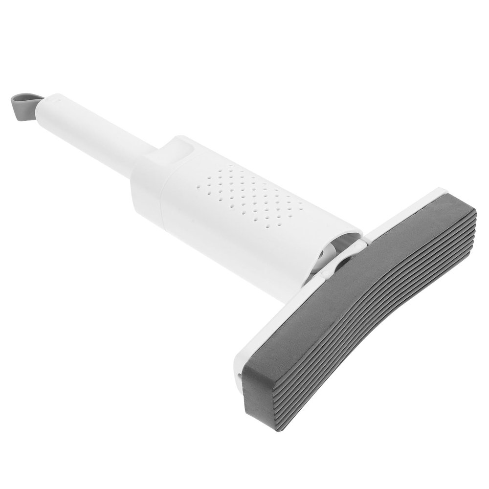 AMUSLESUR Mini Sponge Mop Set with 1 Self-Squeezing Head + 4 Replacement Heads, Portable Handheld Mini Mop for Desktop and Floor Cleaning in Small Spaces