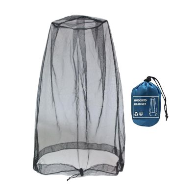 Head Net Mesh, Breathable Fly, Adjustable Drawstring Head Netting with Lightweight Durable Mesh for Hiking Fishing Gardening Face Women Men Camping Patio Outdoor Beach Pool