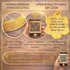 Medical Alert Necklace for Women Men, Stainless Steel Emergency ID Pendant with Medical Symbol, Custom Engraving or Dynamic QR Code, Hypoallergenic Matte Finish Medical Identification Jewelry (QR, Golden) view 4