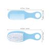 CHILDWEET 5 Sets Cradle Cap Brush and Comb Set for Newborns with Soft Bristles Scalp Care Bath Grooming Tool in Blue, Pink, Yellow, White, and Brown view 2