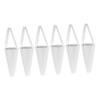 VOSAREA 6pcs Ivory White Portable Foldable Round Flower Bouquet Bags with Handles for Rose Floral Arrangements, Wedding Packaging, and Wrapping Supplies view 1