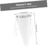 VOSAREA 6pcs Ivory White Portable Foldable Round Flower Bouquet Bags with Handles for Rose Floral Arrangements, Wedding Packaging, and Wrapping Supplies view 2