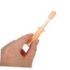 NIYANGLE Toothbrush and Tongue Cleaner Set 3pcs, Silicone, Small Soft Bristle Oral Care Tools for Infants, Warm Orange view 4